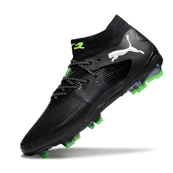 Botas de fútbol Puma Future 8 Eclipse Pack FG para terreno firme, color negro y amarillo
