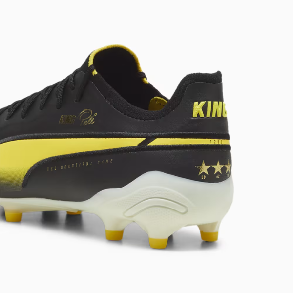 Puma King Ultimate Pelé Legends Pack Black and Yellow Firm Ground FG Football Boot