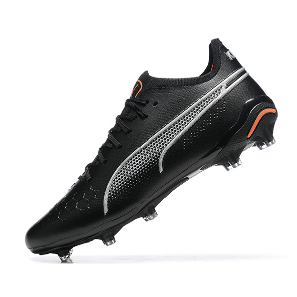 Puma King Ultimate Black and Orange Firm Ground FG Football Boot