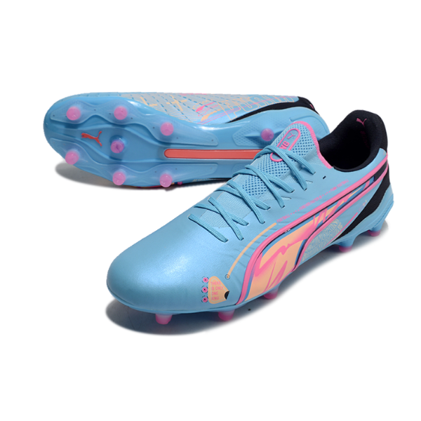 Botas de fútbol Puma King Ultimate Volume Up Pack Firm Ground FG en blanco y negro