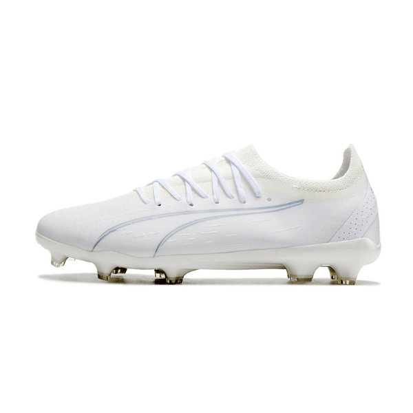 Botas de fútbol Puma Ultra Ultimate FG para terreno firme, color blanco