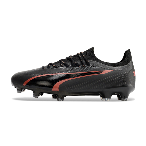 Puma Ultra Ultimate Black and Red Firm Ground FG Football Boot