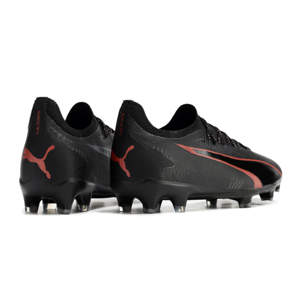 Puma Ultra Ultimate Black and Red Firm Ground FG Football Boot