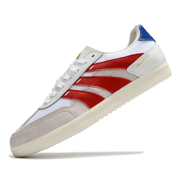 Adidas Predator 24 League Low White Red and Blue Futsal IC Football Boot