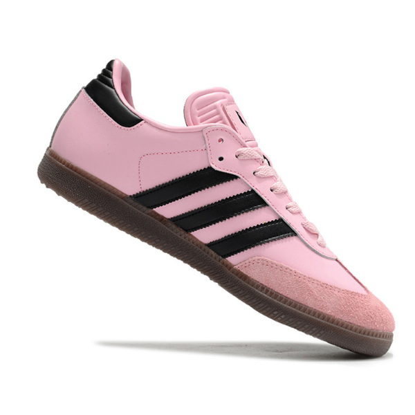Botas de fútbol sala Adidas Samba Classic Messi Inter de Miami rosa y negro TF