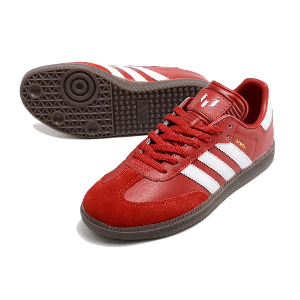 Botas de fútbol sala Adidas Samba Classic Messi TF rojas y blancas