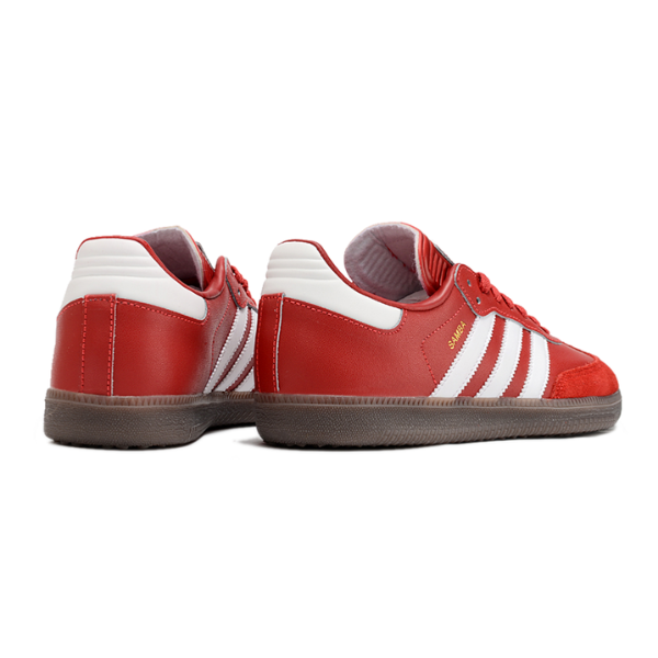 Botas de fútbol sala Adidas Samba Classic Messi TF rojas y blancas