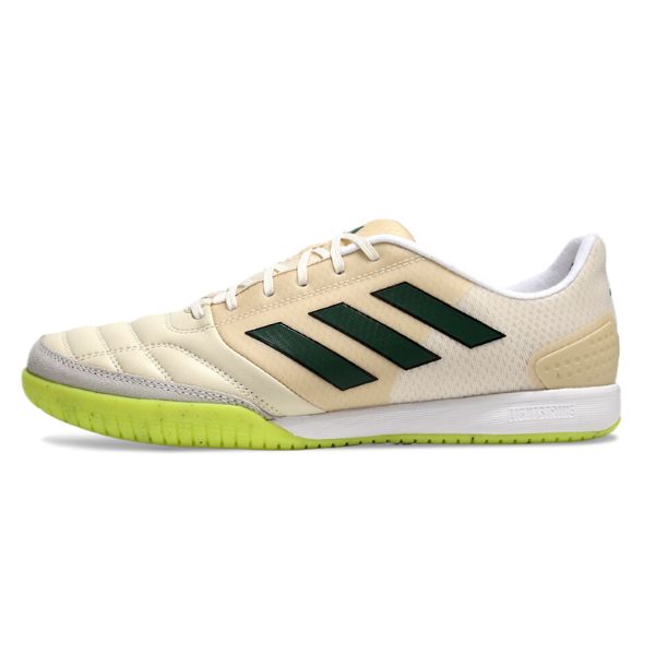 Botas de fútbol sala Adidas Competition Top IC beige y verde