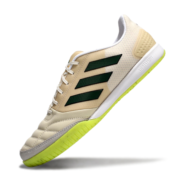 Botas de fútbol sala Adidas Competition Top IC beige y verde