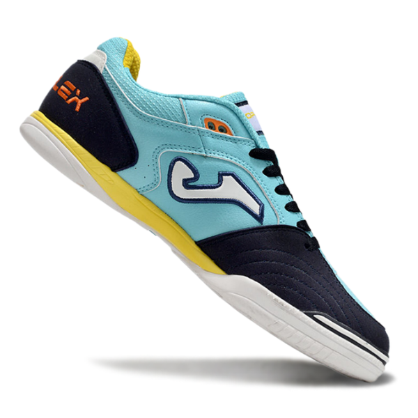 Bota de fútbol sala Joma Top Flex 24 IC azul claro y amarillo
