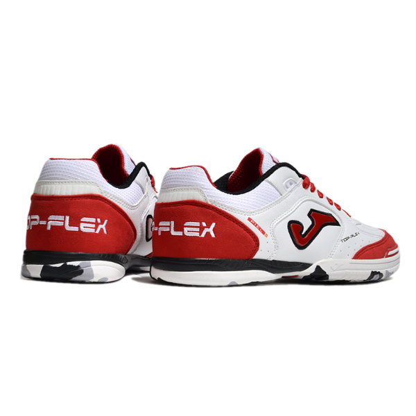 Joma Top Flex 24 IC White and Red Futsal IC Football Boot