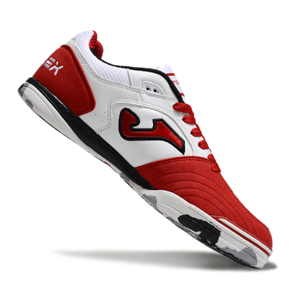 Joma Top Flex 24 IC White and Red Futsal IC Football Boot