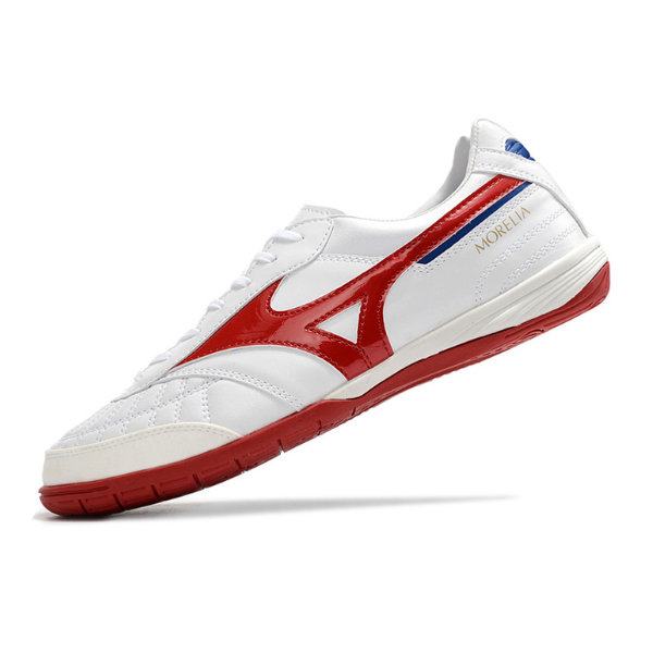 Botas de fútbol sala Mizuno Morelia Sala Japón blanco, rojo y azul IC