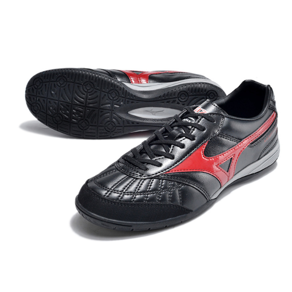 Botas de fútbol sala Mizuno Morelia Sala Japan IC negras y rojas