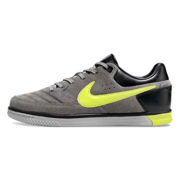 Nike5 Street Gato Gray and Green Indoor IC Football Boot