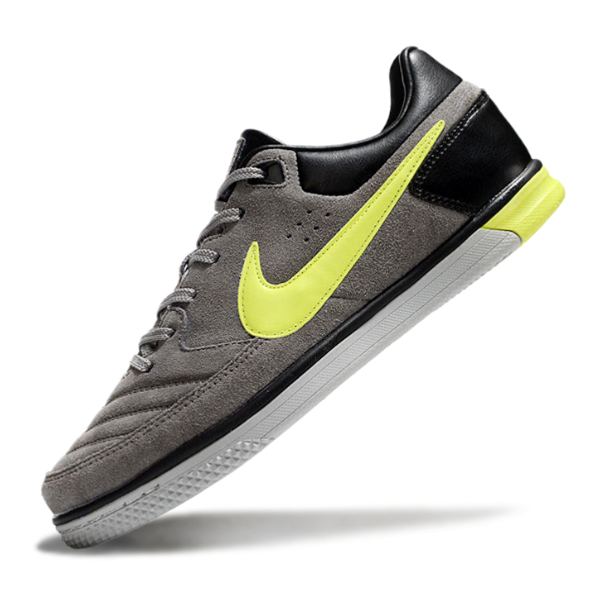 Nike5 Street Gato Gray and Green Indoor IC Football Boot