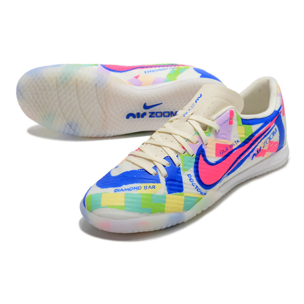 Botas de fútbol sala Nike Vapor 15 Academy SolCal Pack IC blancas y azules
