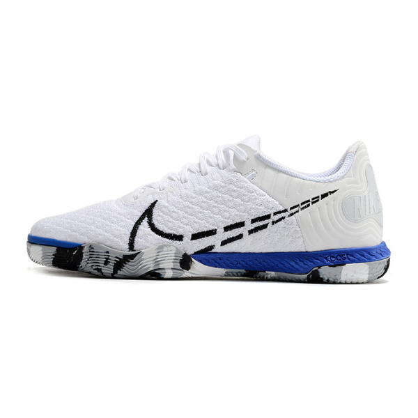 Nike Reactgato White and Blue Indoor IC Football Boot