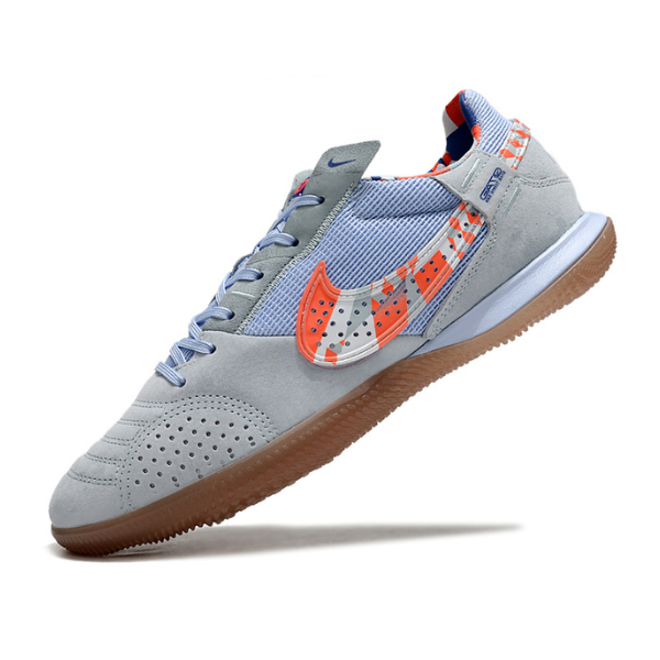 Nike Streetgato IC Gray Purple and Orange Indoor IC Football Boot