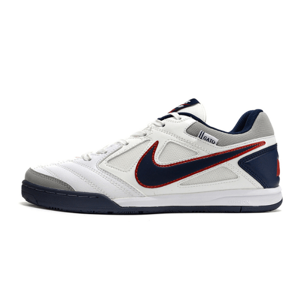 Nike SB Gato X Supreme White, Blue and Red Indoor IC Football Boot