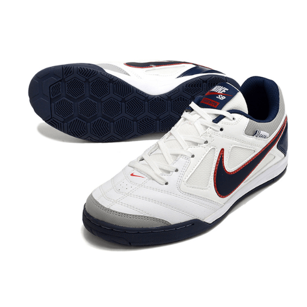 Nike SB Gato X Supreme White, Blue and Red Indoor IC Football Boot