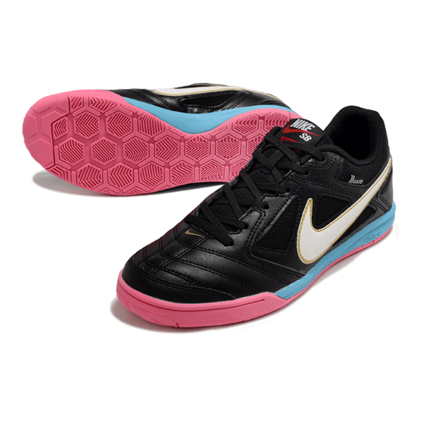 Botas de fútbol sala Nike SB Gato X Supreme IC en negro, rosa y azul