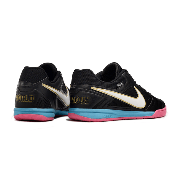 Botas de fútbol sala Nike SB Gato X Supreme IC en negro, rosa y azul