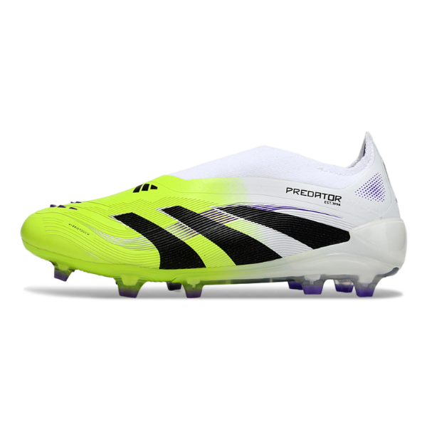 Botas de fútbol Adidas Predator 25 Elite sin cordones Radiant Blaze Pack Firm Ground FG para niños