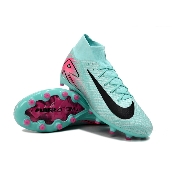 Nike Air Zoom Mercurial Superfly 10 Elite Kids Light Blue and Pink Artificial Ground AG Football Boot