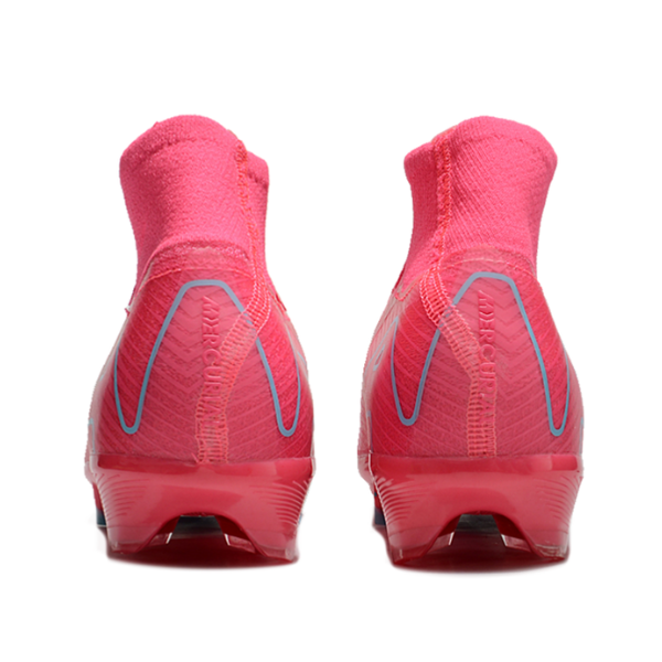 Nike Air Zoom Mercurial Superfly 10 Elite Pink and Light Blue Firm Ground FG Kids Football Boot