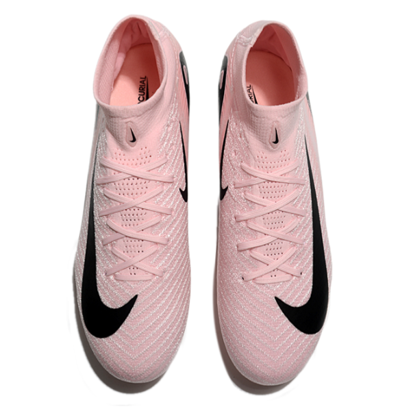 Nike Air Zoom Mercurial Superfly 10 Elite Pink and Black Firm Ground FG Kids Football Boot