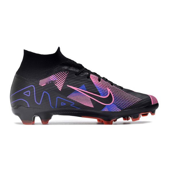Nike Zoom Mercurial Superfly 9 Elite Black Purple and Pink Firm Ground FG Kids Football Boot
