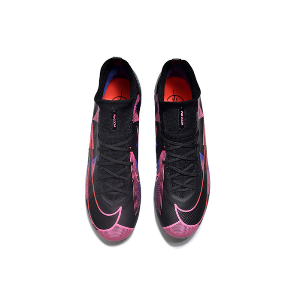 Nike Zoom Mercurial Superfly 9 Elite Black Purple and Pink Firm Ground FG Kids Football Boot