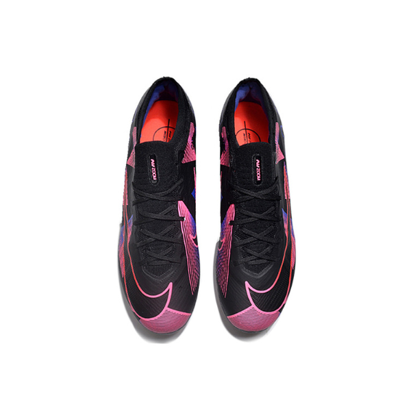 Nike Zoom Mercurial Vapor 15 Elite Black Pink and Purple Firm Ground FG Kids Football Boot