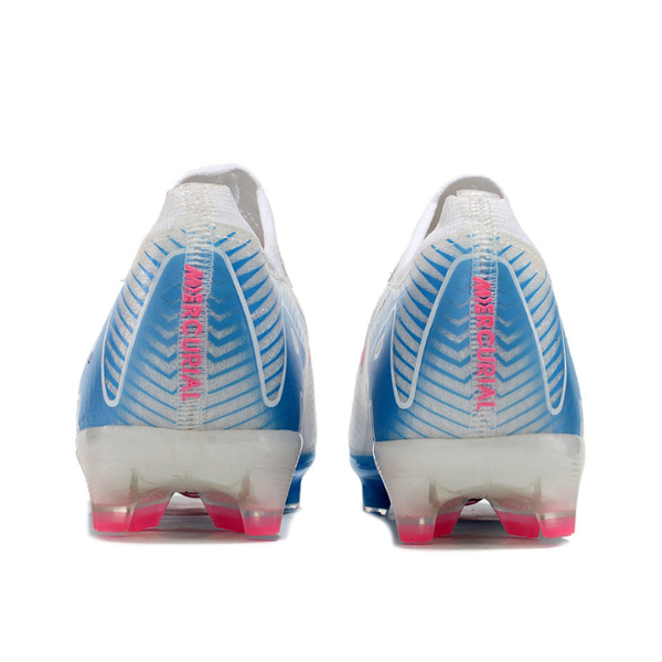 Nike Air Zoom Mercurial Vapor 16 Elite Kids White Blue and Pink Artificial Ground AG Football Boot