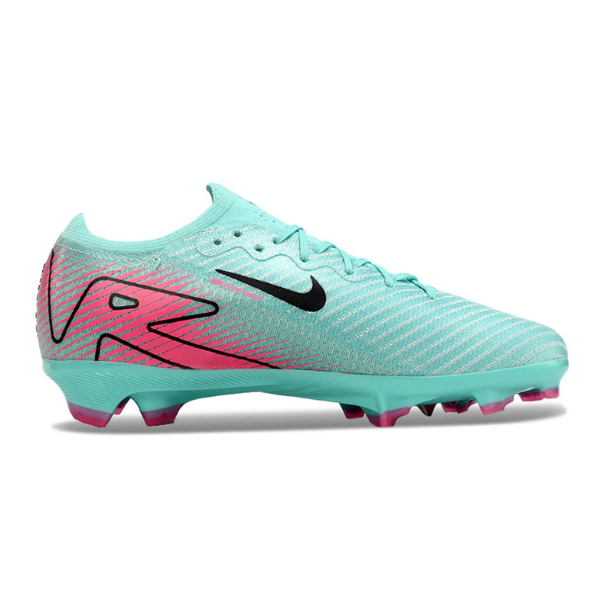 Botas de fútbol Nike Air Zoom Mercurial Vapor 16 Elite para niños, color azul claro y rosa, para terreno firme FG
