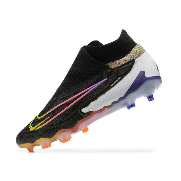 Nike Phantom GX Elite DF Black and Multicolor Firm Ground FG Kids Football Boot