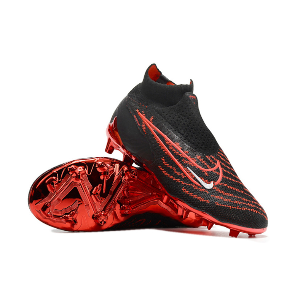 Nike Phantom GX Elite DF Black and Red Firm Ground FG Kids Football Boot