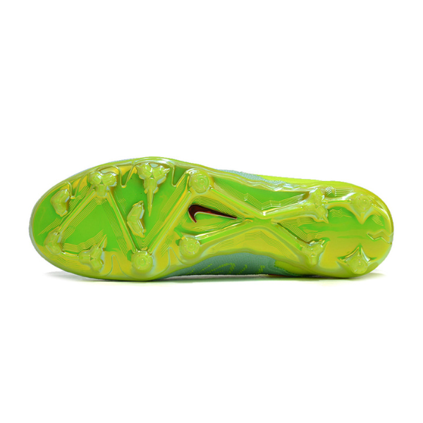 Nike Phantom GX Elite DF Green and Pink Firm Ground FG Kids Football Boot