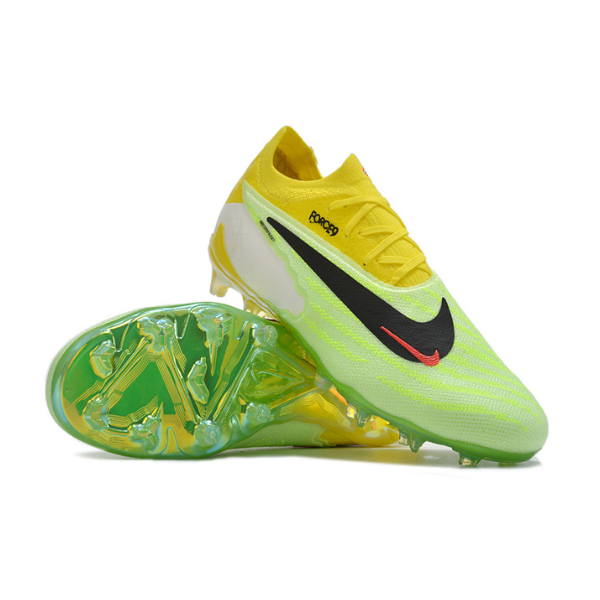 Nike Phantom GX Elite Haaland Force 9 Pack Black and Yellow Firm Ground FG Kids Football Boot
