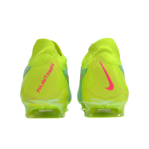 Nike Phantom GX Elite Green and Pink Firm Ground FG Kids Football Boot