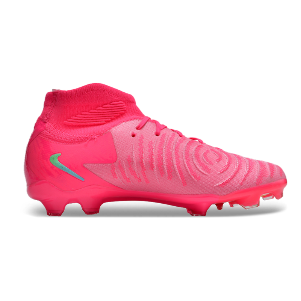 Botas de fútbol Nike Phantom Luna 2 Elite para niños, color rosa y verde, para terreno firme FG