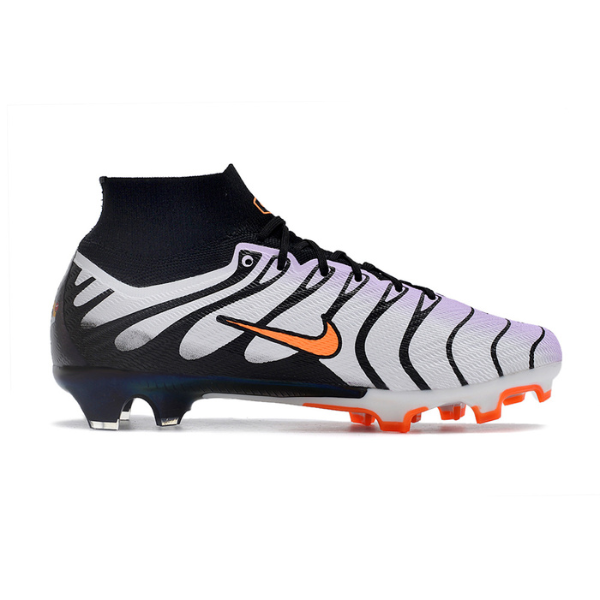 Nike Zoom Mercurial Superfly 9 Elite Gray and Black Firm Ground FG Kids Football Boot