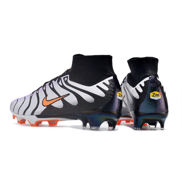 Nike Zoom Mercurial Superfly 9 Elite Gray and Black Firm Ground FG Kids Football Boot
