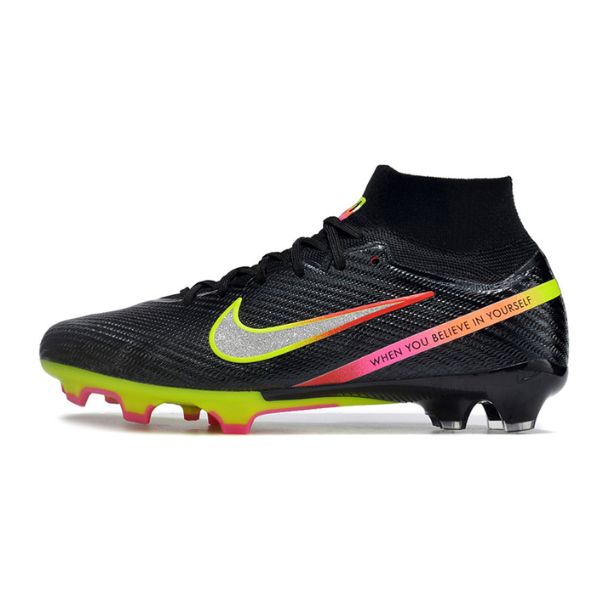 Nike Zoom Mercurial Superfly 9 Elite Black Pack Firm Ground FG Kids Football Boot