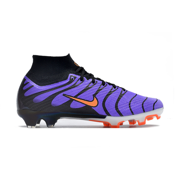 Nike Zoom Mercurial Superfly 9 Air Max Plus Black and Red Firm Ground FG Kids Football Boot