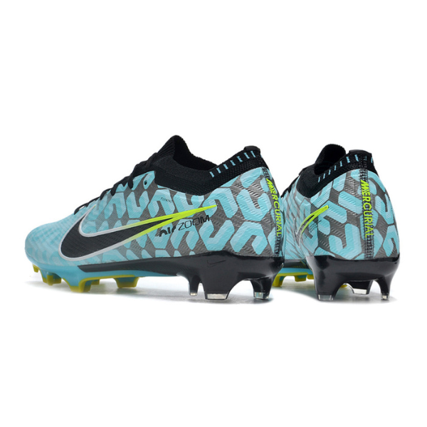 Nike Zoom Mercurial Vapor 15 Elite Light Blue and Black Firm Ground FG Kids Football Boot