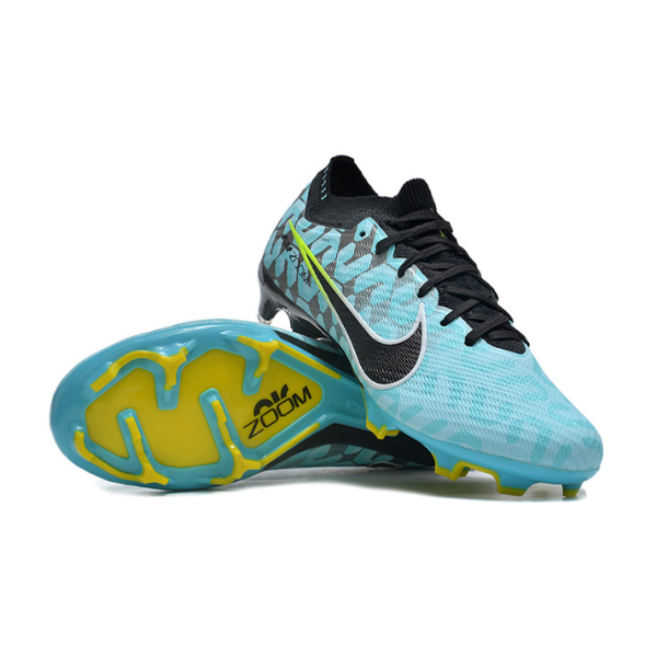 Nike Zoom Mercurial Vapor 15 Elite Light Blue and Black Firm Ground FG Kids Football Boot