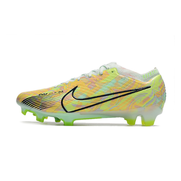 Nike Zoom Mercurial Vapor 15 Elite Bonded Pack White and Blue Firm Ground FG Kids Football Boot