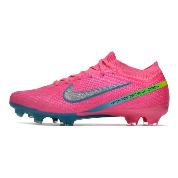Nike Zoom Mercurial Vapor 15 Elite Pink and Blue Firm Ground FG Kids Football Boot